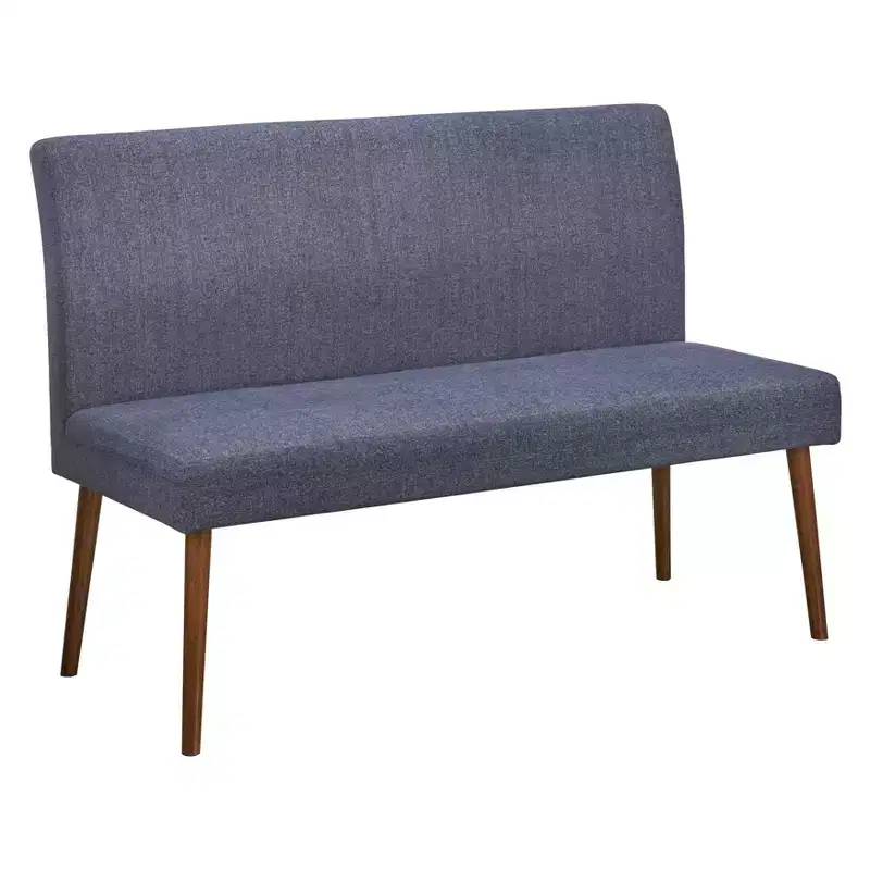 Mid Century Modern Upholstered Dining Bench