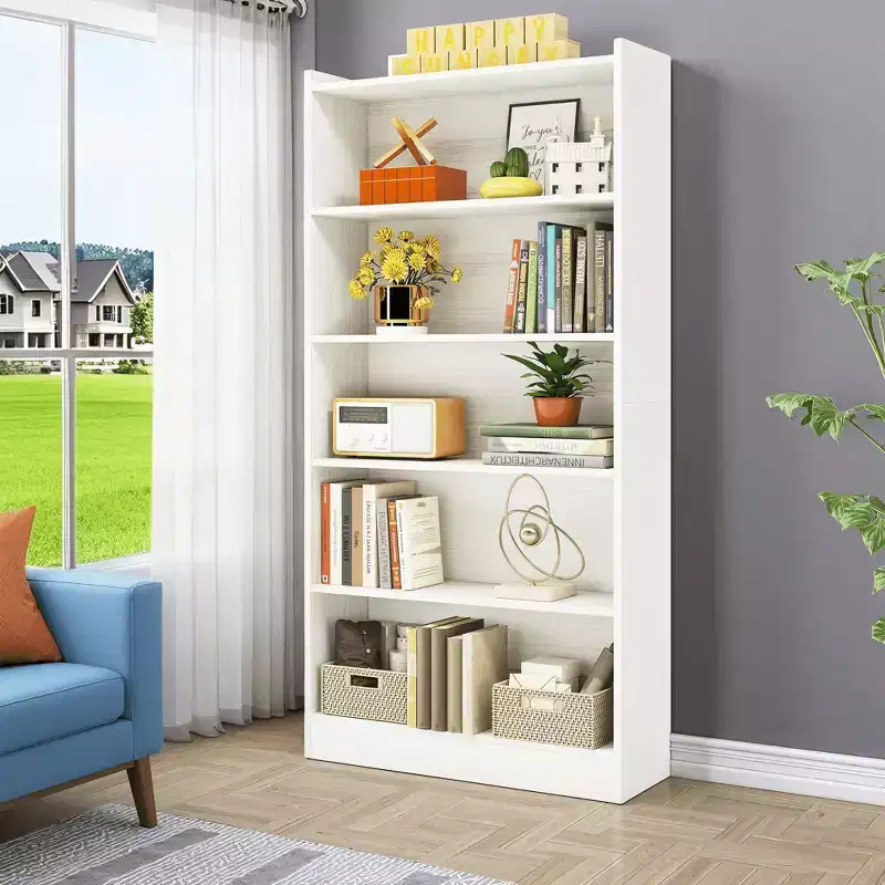 MAYEERTY Modern Open Bookshelf Ideal for Living Room Bedroom Library Classroom