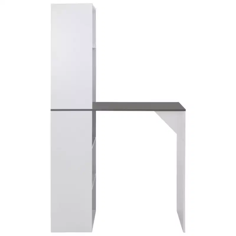 Bar Table, Kitchen Pub Table, Bistro Table for Dining Room with Cabinet