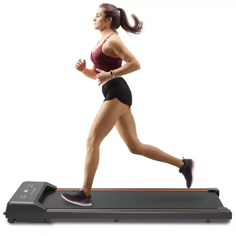 Okak Walking Pad Treadmill with LED Display and Remote Control, 2.5HP Under Desk Treadmill, Portable Treadmill for Home, Office, Black