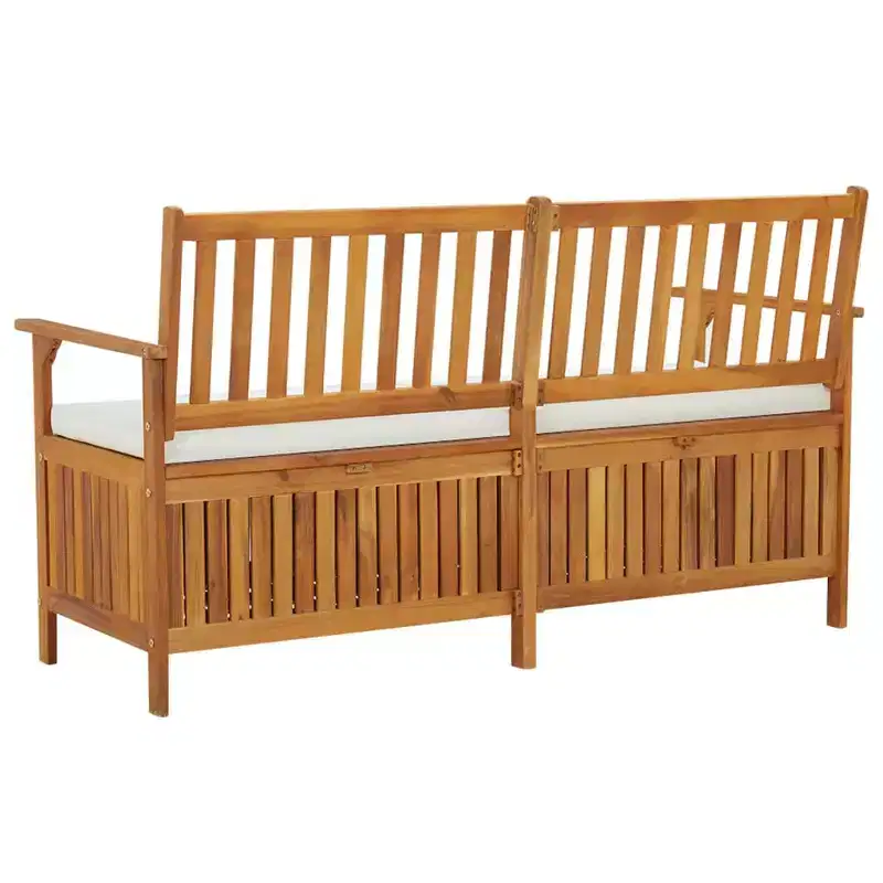 Bench Brown Solid Acacia wood, 100% polyester Medium