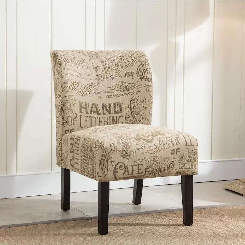 The Curated Nomad Pavilion Upholstered Armless Accent Slipper Chair
