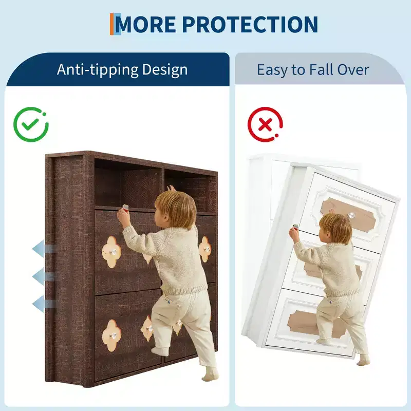Shoe Storage Cabinet with Adjustable Shelves, Flower Pattern & Diamond Handle, Freestanding Slim Shoe Storage