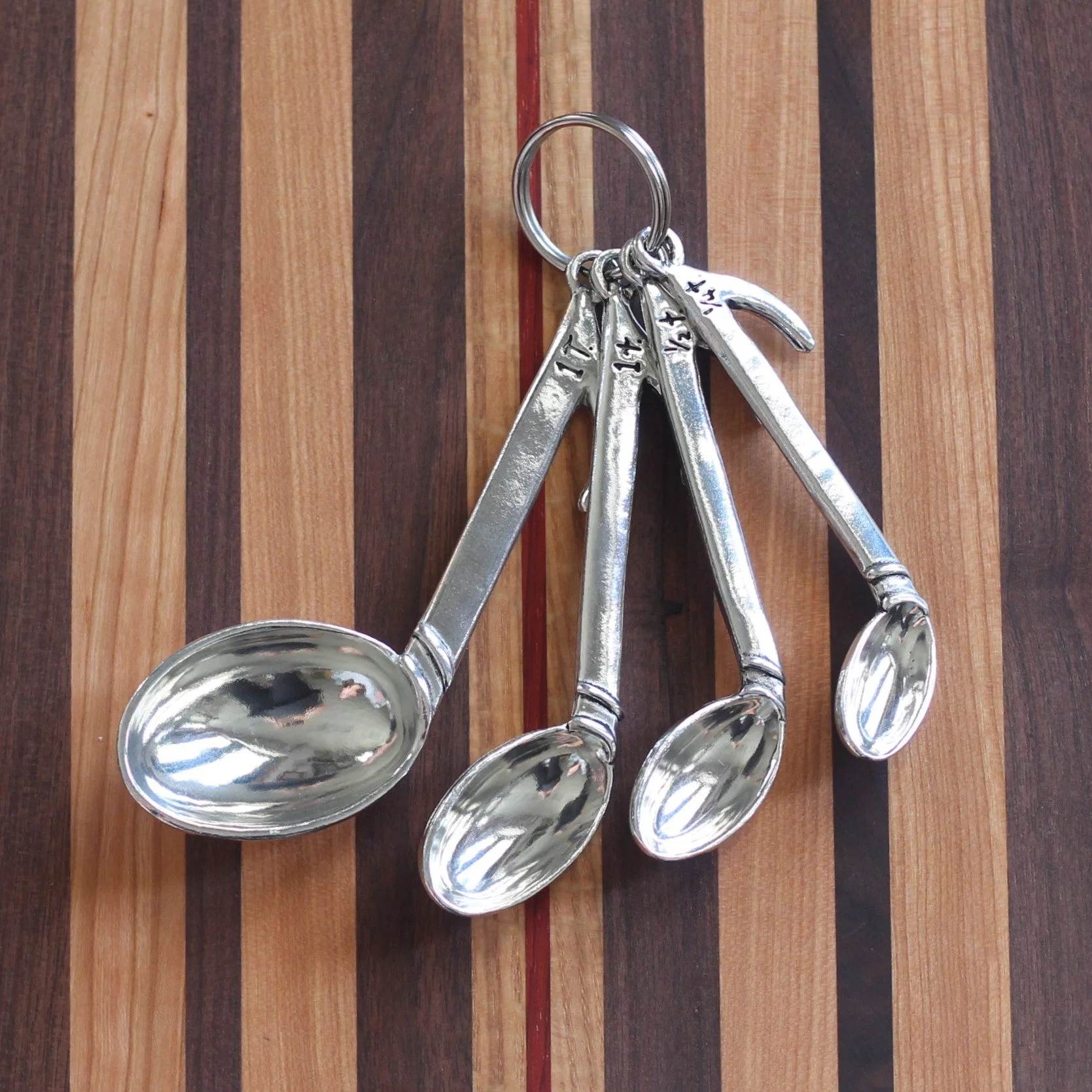 Handmade Pewter Music Notes Measuring Spoons