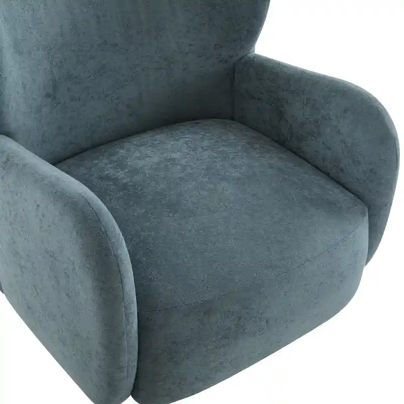 Christopher Knight Home - Parmelee Upholstered Wingback Club Chair with Plush Velvet and Solid Wood Legs