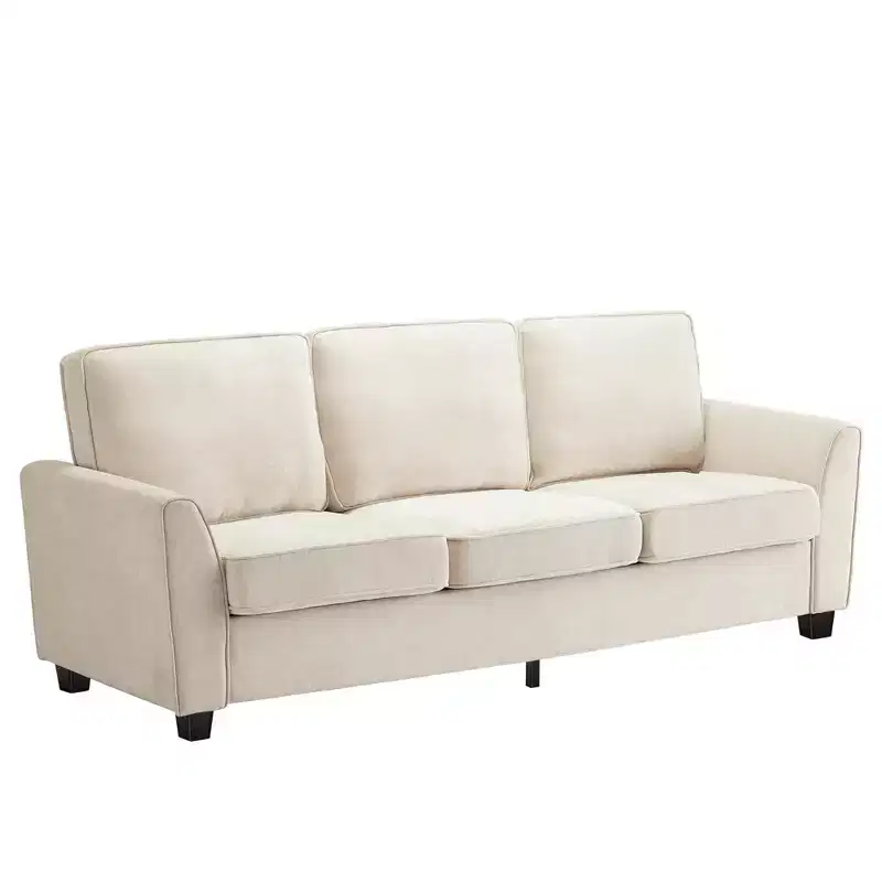 GustoWave 82 Sofa for Living Room, Modern Comfy Sofa with Medium Firm Seat Cushion, Removable Cover, Chenille Fabric Couches