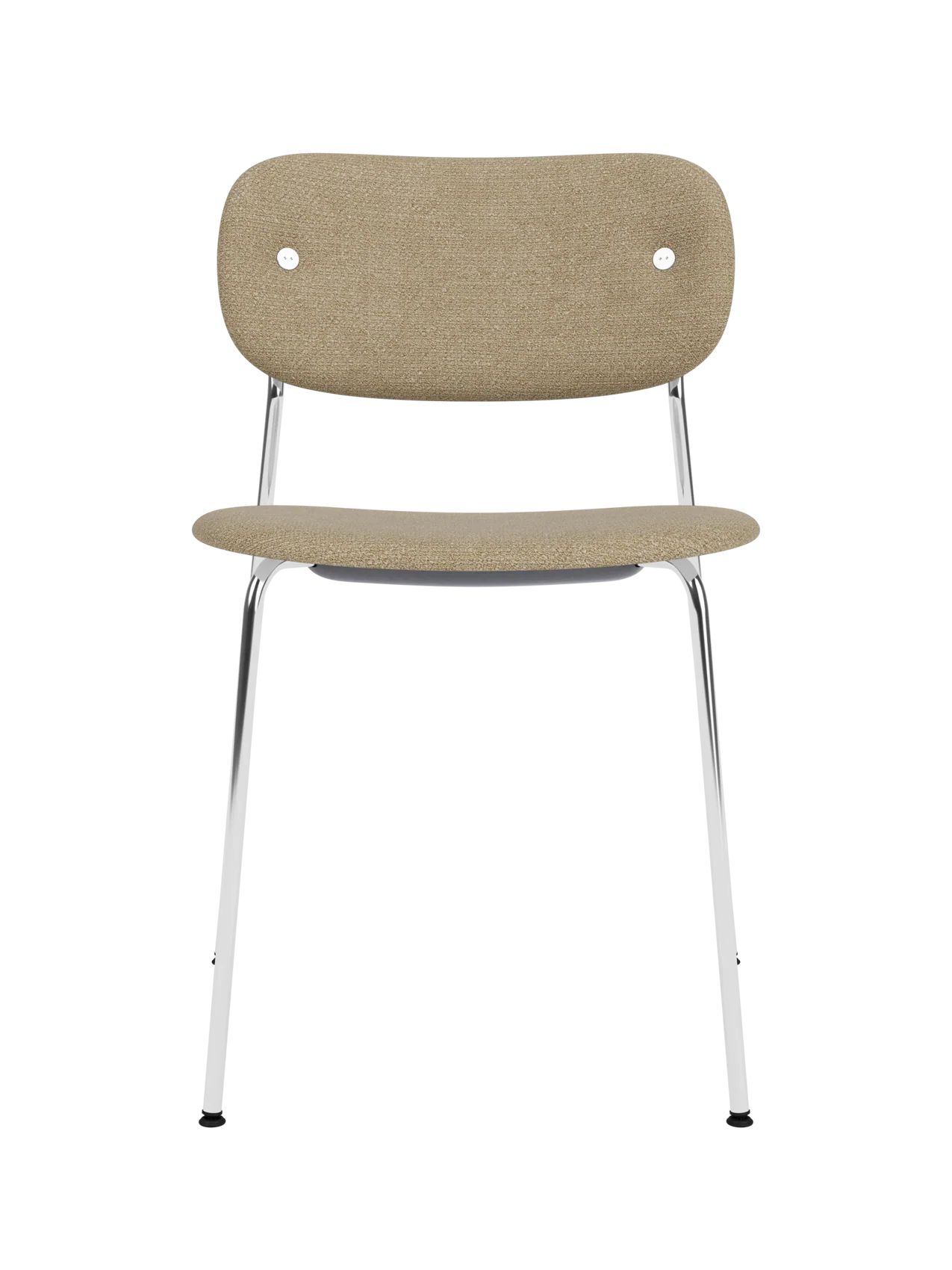 Fully Upholstered Dining Chair ¨C Chrome Base, Stackable, Custom Fabric