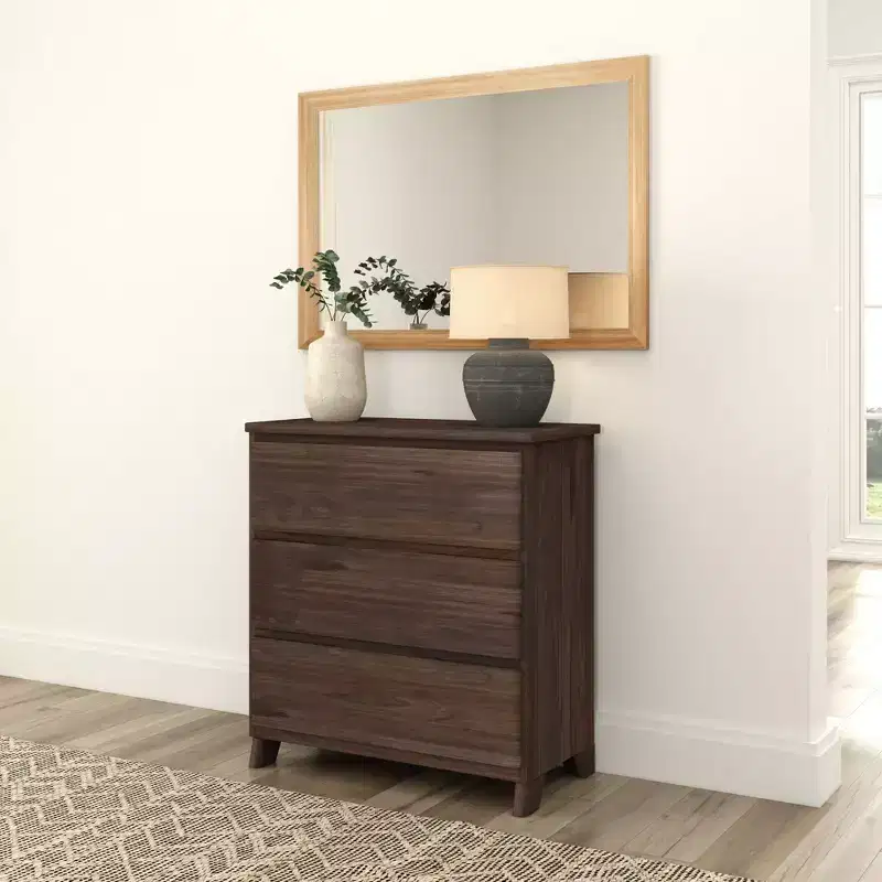 Plank+Beam Modern Farmhouse 3 Drawer Dresser Solid Wood