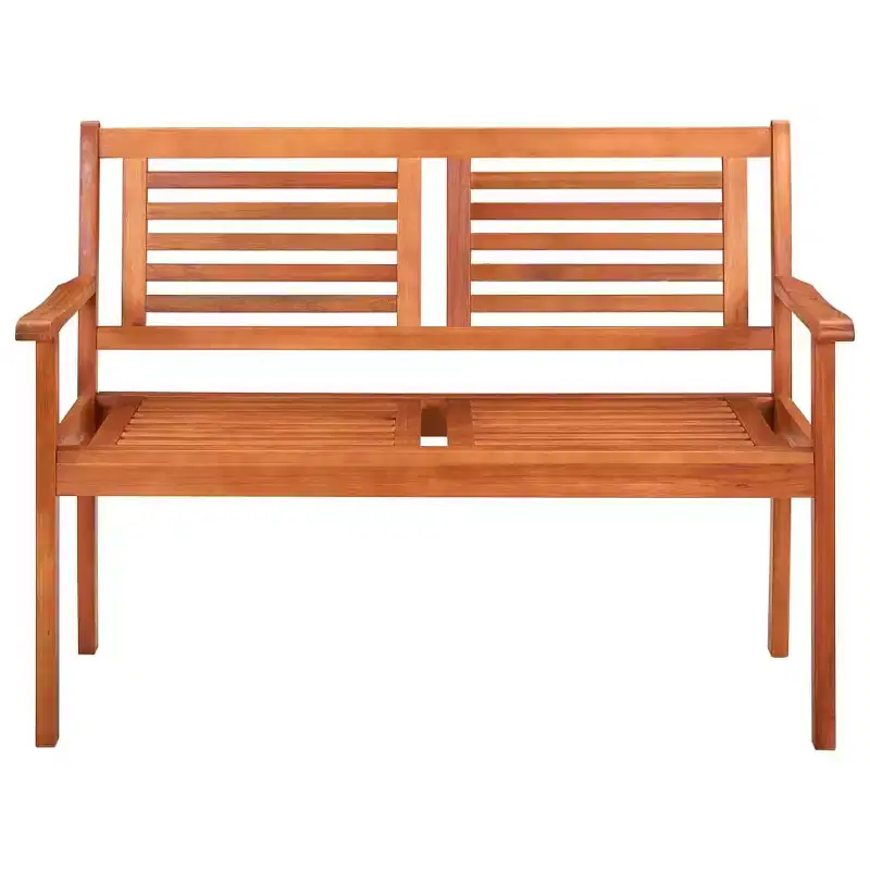 3-Seater Garden Bench - Solid Eucalyptus Wood
