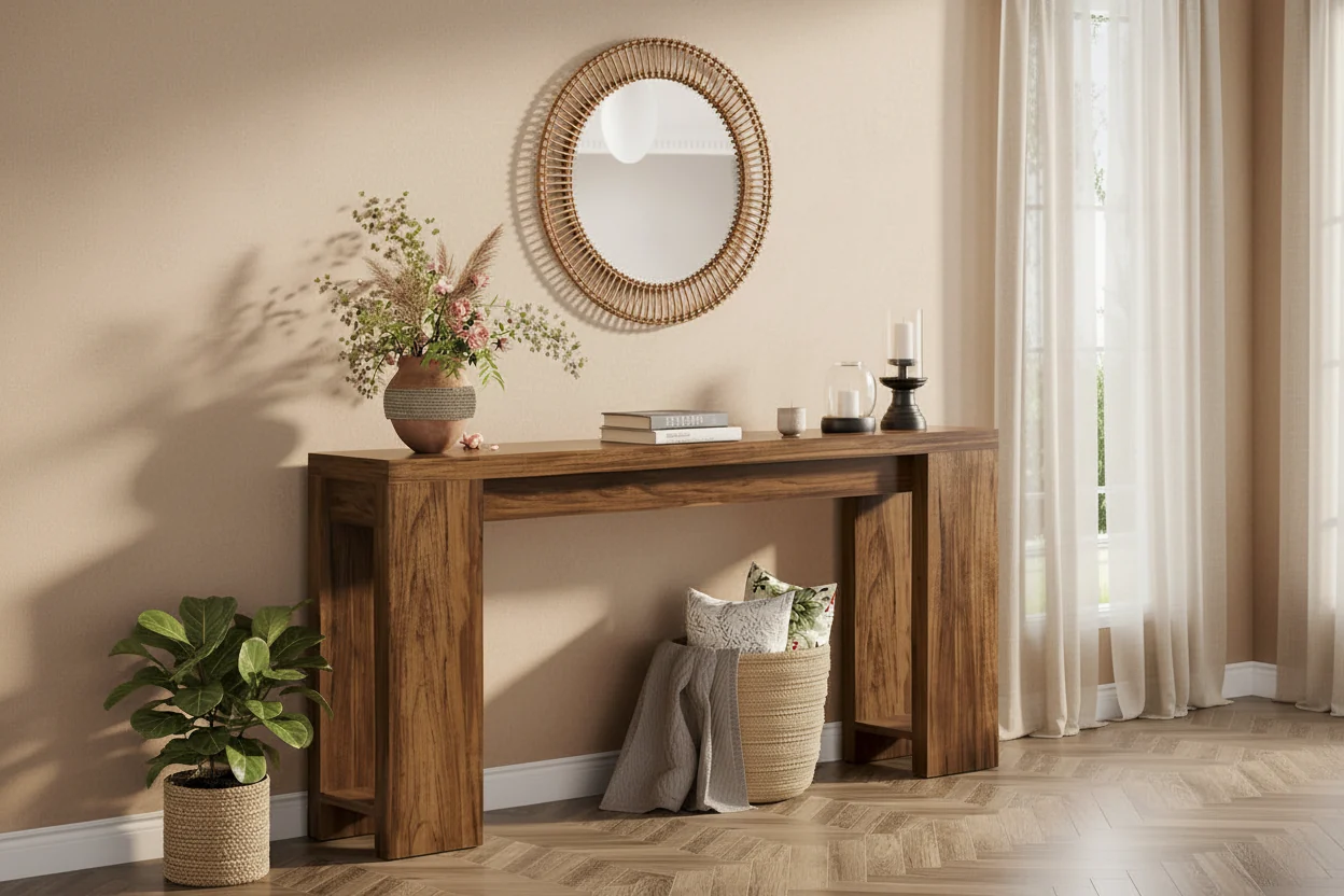 70.9 Inches Long Console Sofa Table for Living Room Entryway Hallway