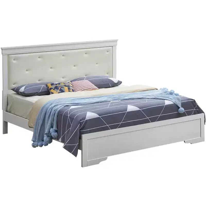 Passion Furniture Lorana and Queen Panel Beds