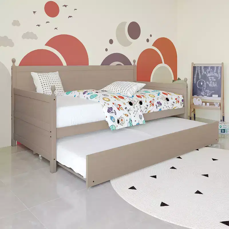 ChaletPosh Twin Size Wooden Daybed with Trundle