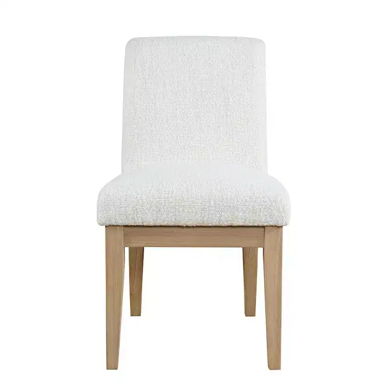 Jofran,Sequoia Modern Rustic Solid Wood Upholstered Parsons Dining Chair (Set of 2)