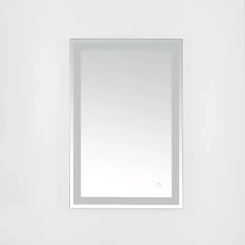Hyatt 24 Aluminum LED Rectangle Mirror - LMR1000 - Silver/White - Safavieh
