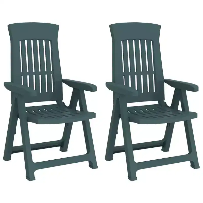 vidaXL Outdoor Reclining Chairs - Lightweight and Adjustable 2 pcs