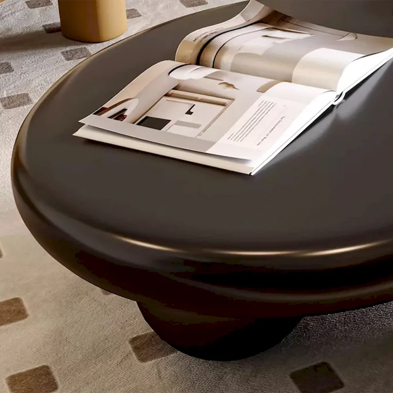 48 Modern Coffee Table, Cloud Shaped, Wood