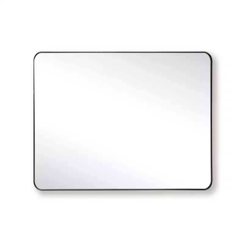 SUMERAIN Black Framed Bathroom Mirror for Wall, 28x36Rectangular Mirror Horizontally or Vertically