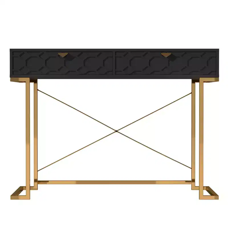 42-in Console Table / Writing Desk with 2 Drawers