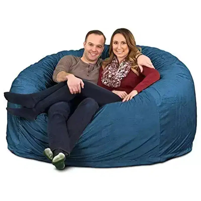 Ultimate Sack 6 ft Bean Bag Chair, Oversized Indoor Comfy Lounger, Cloud Fur