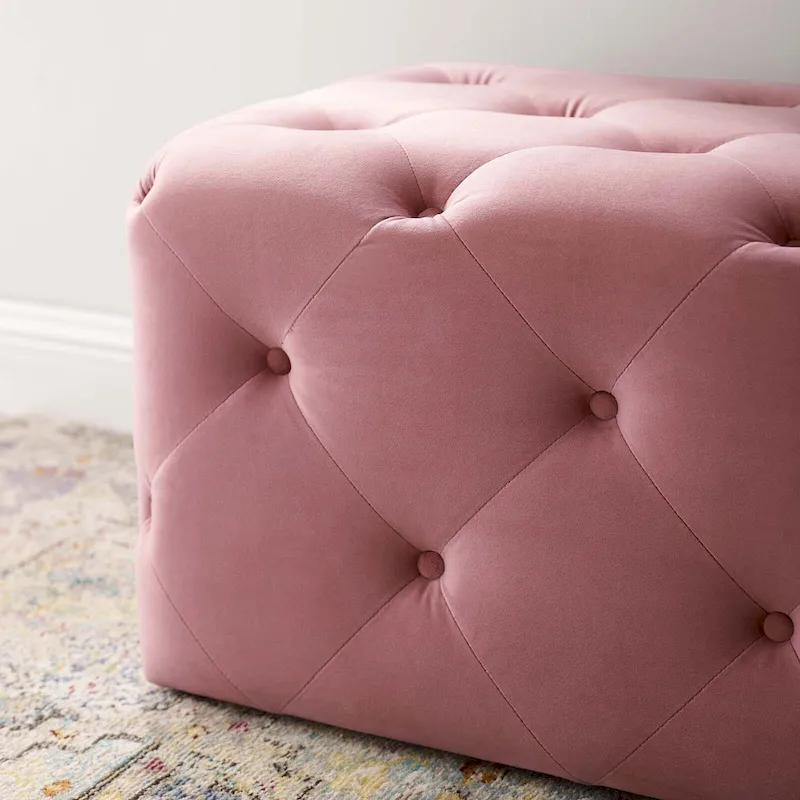 Carson Carrington Ullervad 48-inch Button Tufted Entryway Velvet Bench