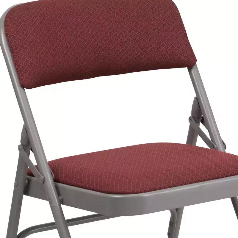 2-Pack Home & Office Party Events Fabric Padded Metal Folding Chair