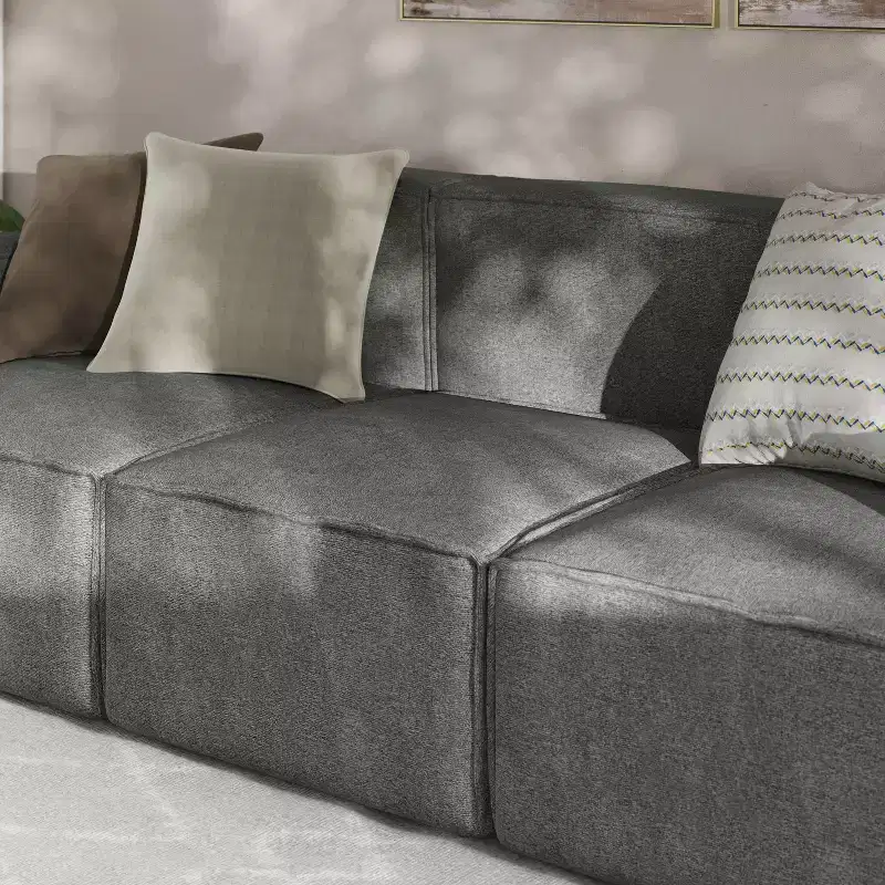 Flash Furniture Bridgetown Luxury Modular Sectional Sofa, Armless Center Seat