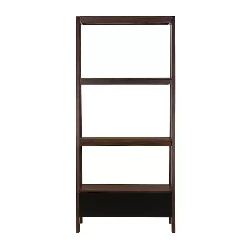 GDFStudio Blairmont Modern 68 Acacia Wood Ladder Shelf