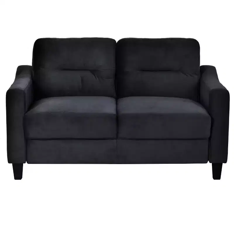 MAYEERTY Velvet Two Seater Sofa Comfortable for Living Room Small Space