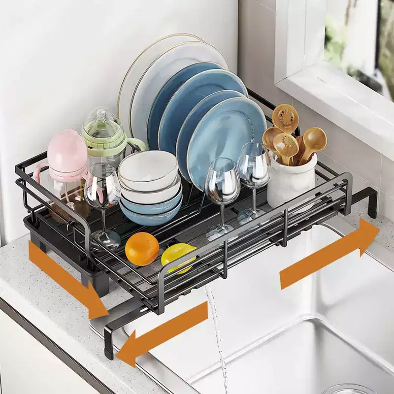Space Saving Drop Stand Dishwasher Rack, Kitchen Drying Stand, 42x30.6x15.7cm