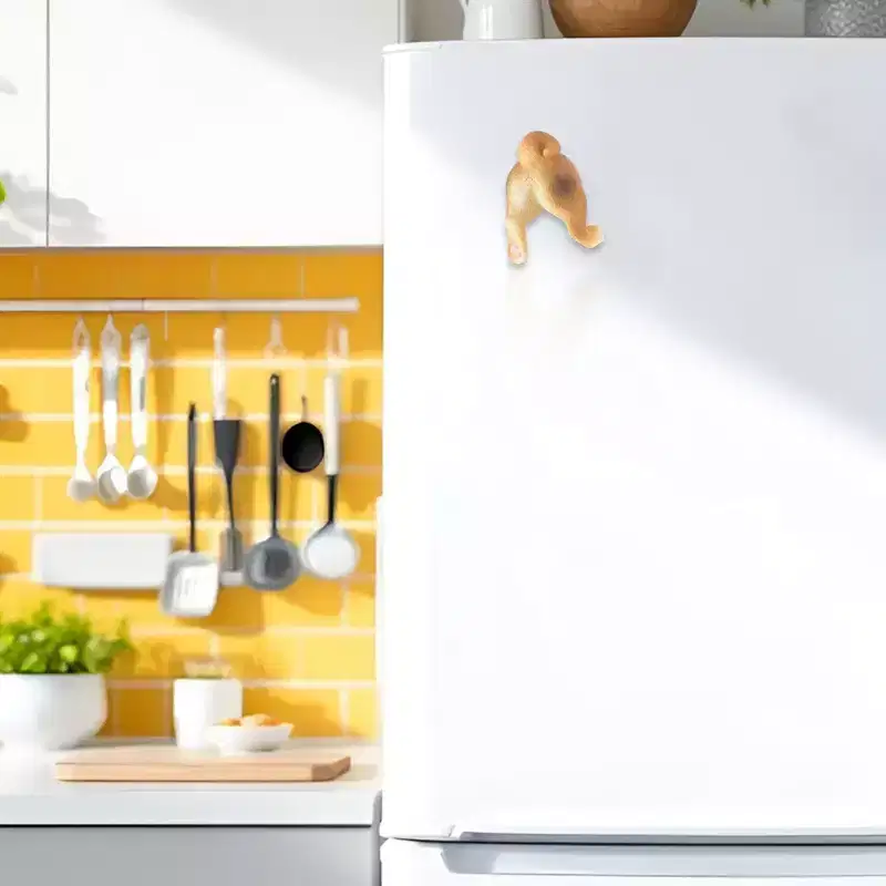 Unique Bargains Decorative Magnets Magnetic Fridge Irregular Shape Dog Butt Synthetic Resin 1Pc