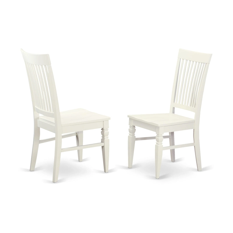 East West Furniture 7 Piece Kitchen Table & Chairs Se- a Dining Table and 6 Dining Chairs(Finish Options)