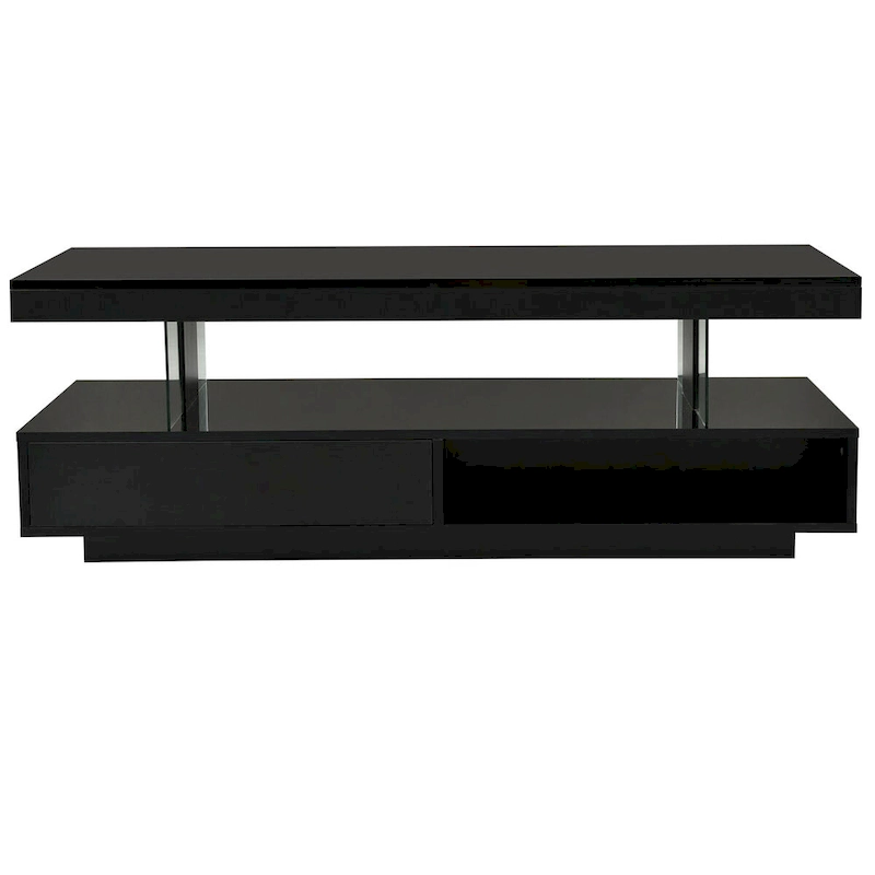 Coffee Table with 2 Drawers and Display Shelves