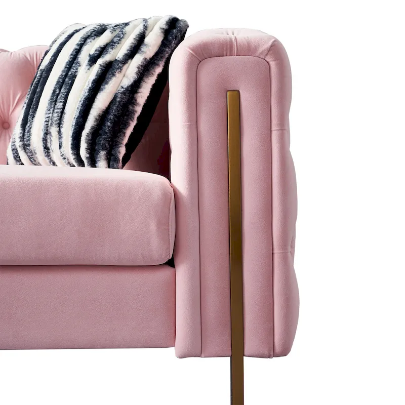 Modern Tufted Velvet Living Room Sofa