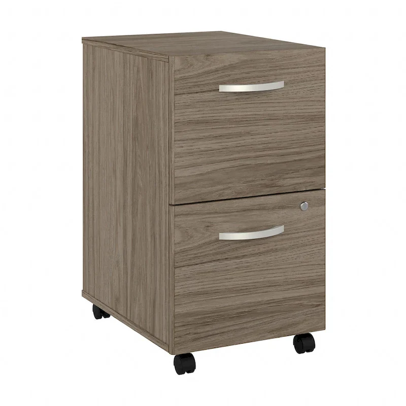 2-Drawer Mobile File Cabinet on Wheels, Lockable Rolling Office Filing Cabinet for Letter Legal Size
