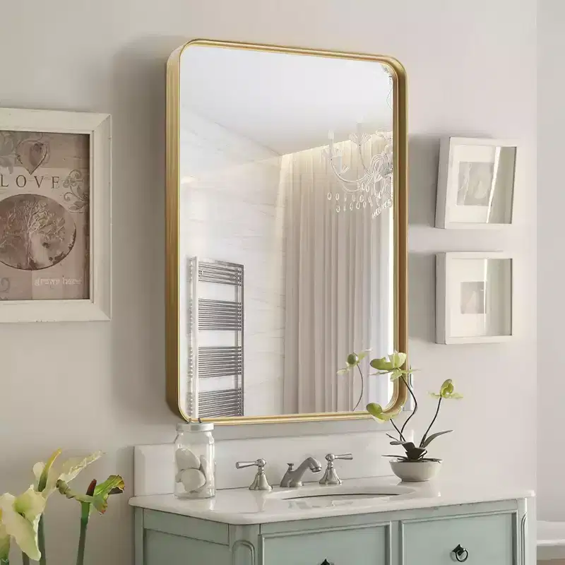 Rectangle Metal Framed Bathroom Vanity Mirror 32