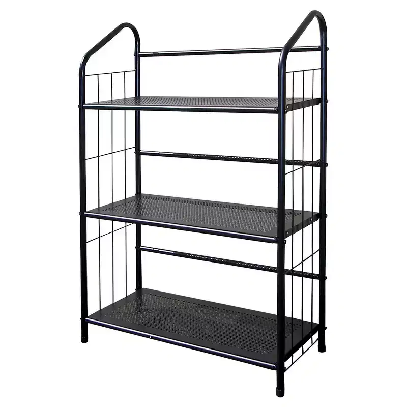 Metal Book Shelf Black