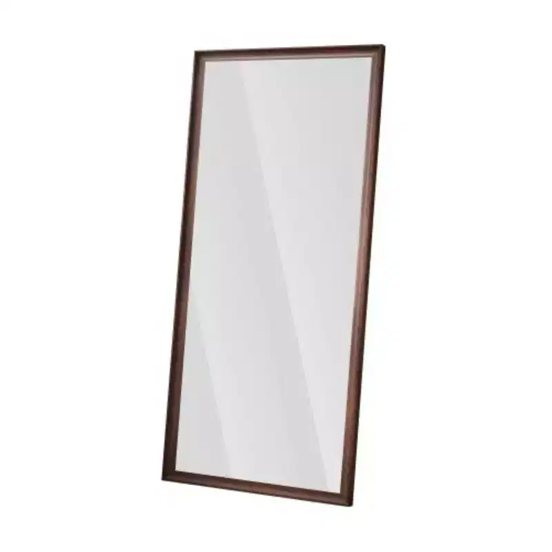 Faux Wooden Frame Wall Mirror: Vintage Full-Length, Stylish, Big & Tall - Modern Home Decor