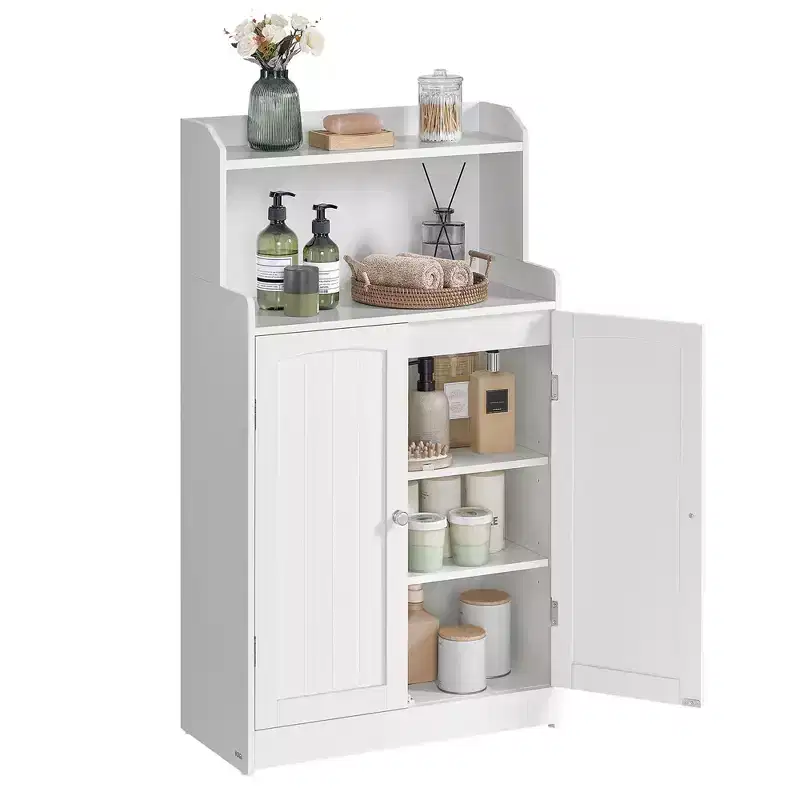 VASAGLE Bathroom Storage Cabinet, Bathroom Floor Cabinet with 2 Doors, 2 Adjustable Shelves, 11.8 x 23.6 x 39.4 Inches, Freestanding
