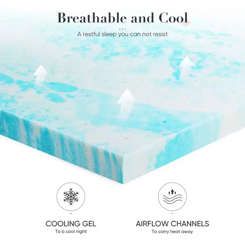 3 Inch Queen Size Experience Ultimate Comfort with Our Blue Memory Foam Soft Mattress C Premium Sleep Solution