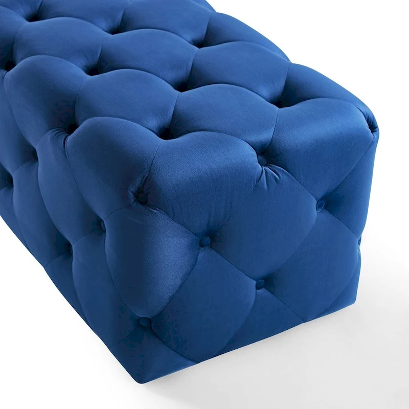 Carson Carrington Ullervad 48-inch Button Tufted Entryway Velvet Bench