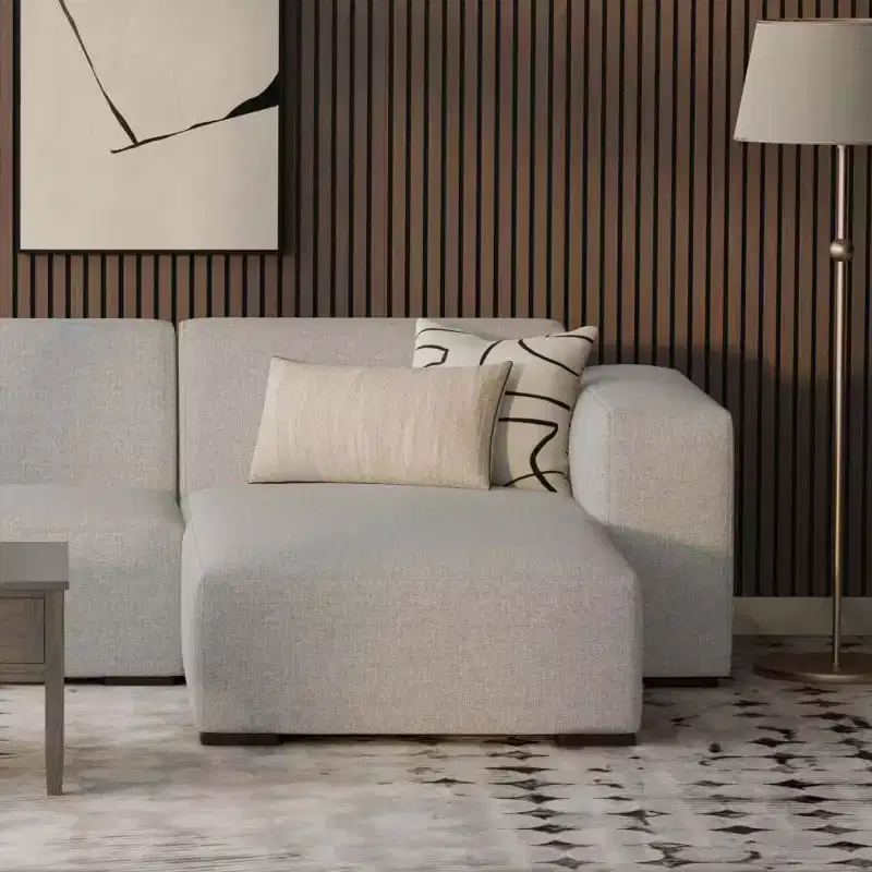 WyndenHall Biggs Right Chaise Module Pale Gray