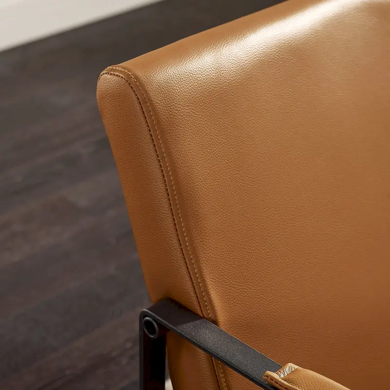 Art Leon Mid-centuery Modern Genuine Leather Chair