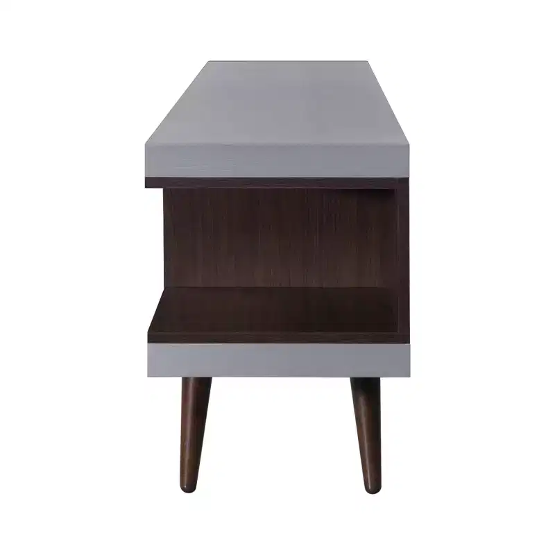 Wood TV Stand 70.87''W with 5 Storage Shelves