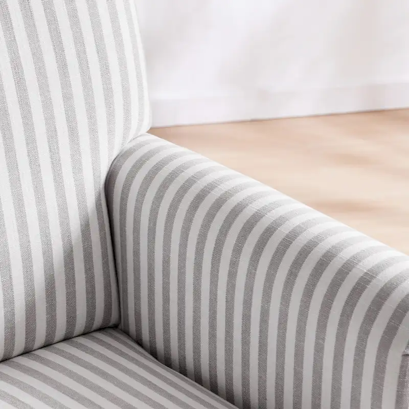 Rolled Armchair Accent Chair Set of 2 Blue/ Grey/ Brown