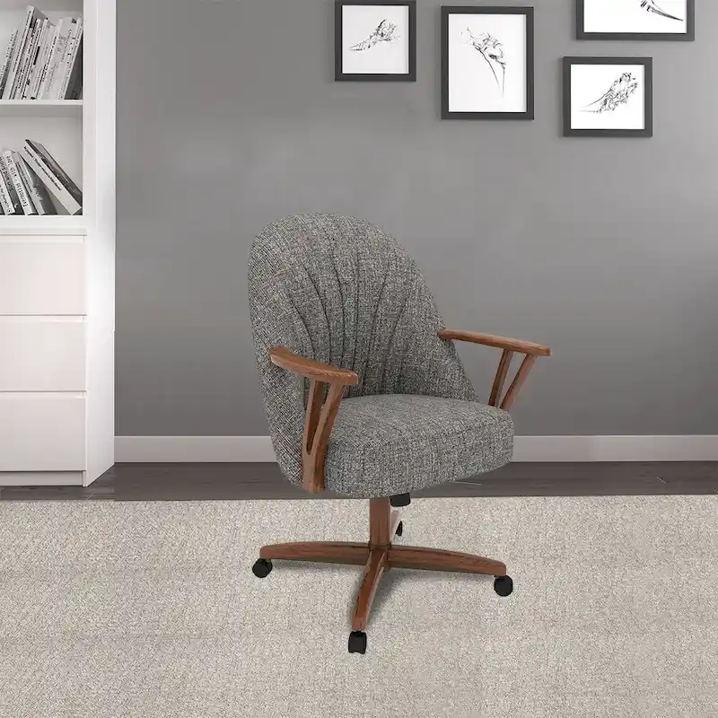 Cliff Caster Dining Chair Walnut Finish