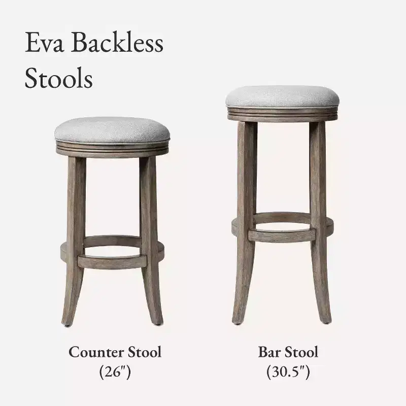 Maven Lane Eva Kitchen Bar Stool with Fabric Upholstery 31