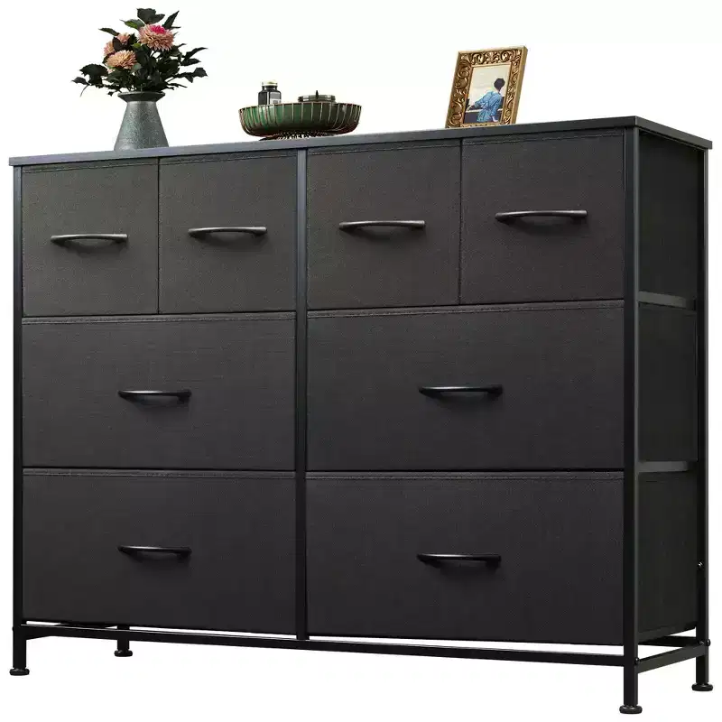 8-Drawer Wide Fabric Dresser, Storage Chest for Bedroom, Closet & Entryway