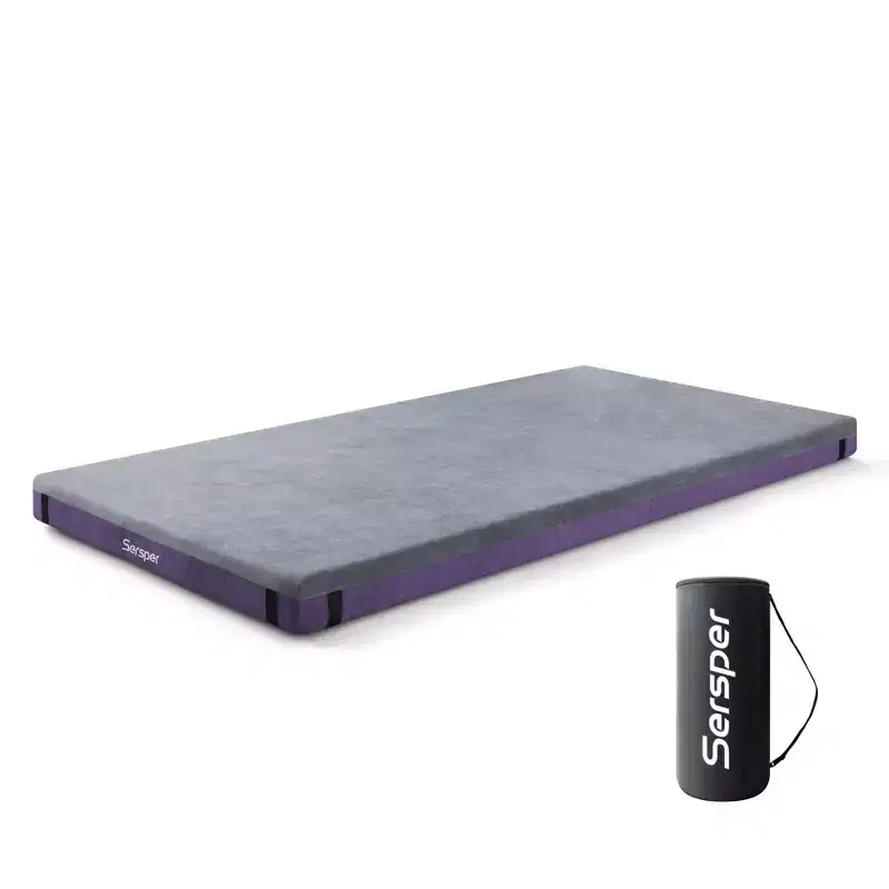 Sersper 4 Inch Outdoor Mattress for Camping and RV with Side Pocket,Waterproof,Portable,Folding