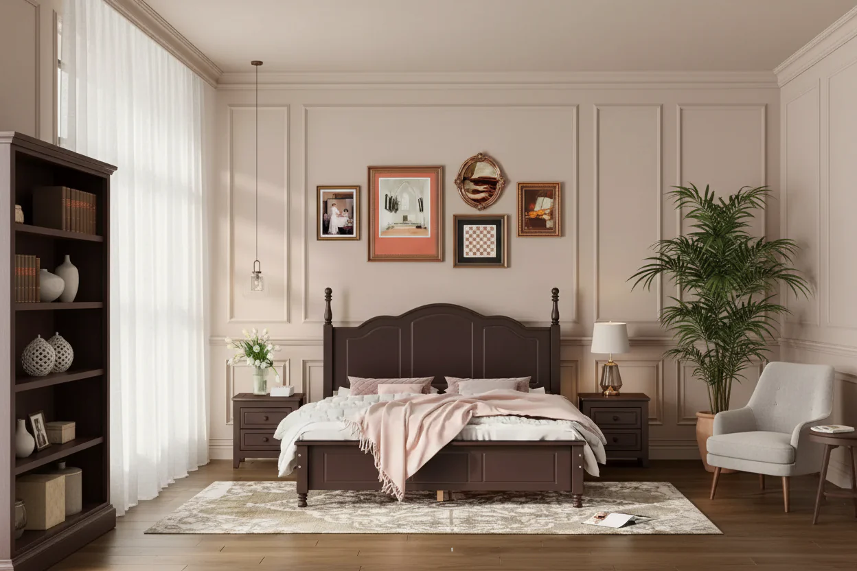 3-Piece Bedroom Set - Queen/Full Platform Bed & 2 Nightstands