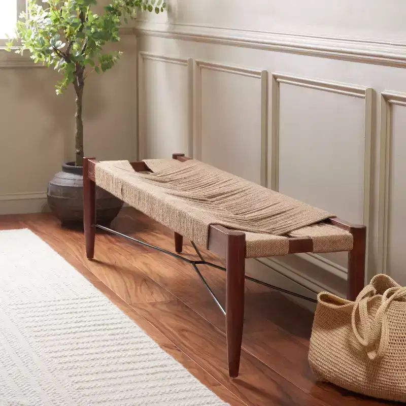 Arcana Jute Bench - BCH1002 - Safavieh